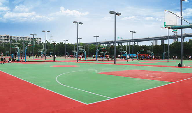 广州大学EPDM拍面篮球场
